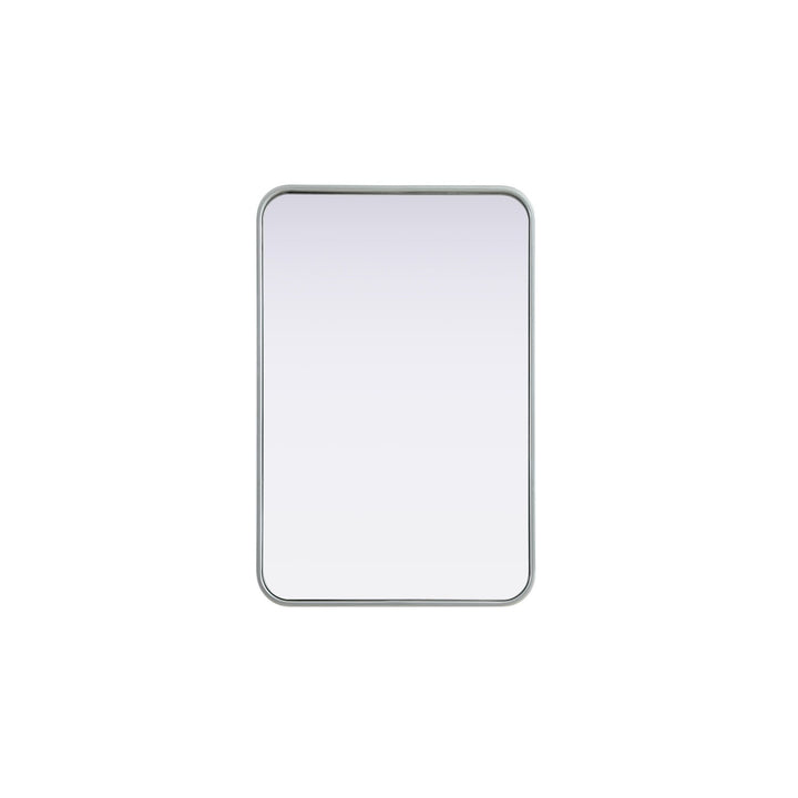 Contour Metal Rectangle Mirror 20X30 In Silver by Elegant Decor
