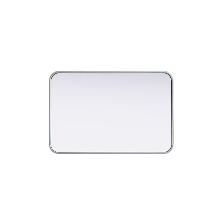 Contour Metal Rectangle Mirror 20X30 In Silver