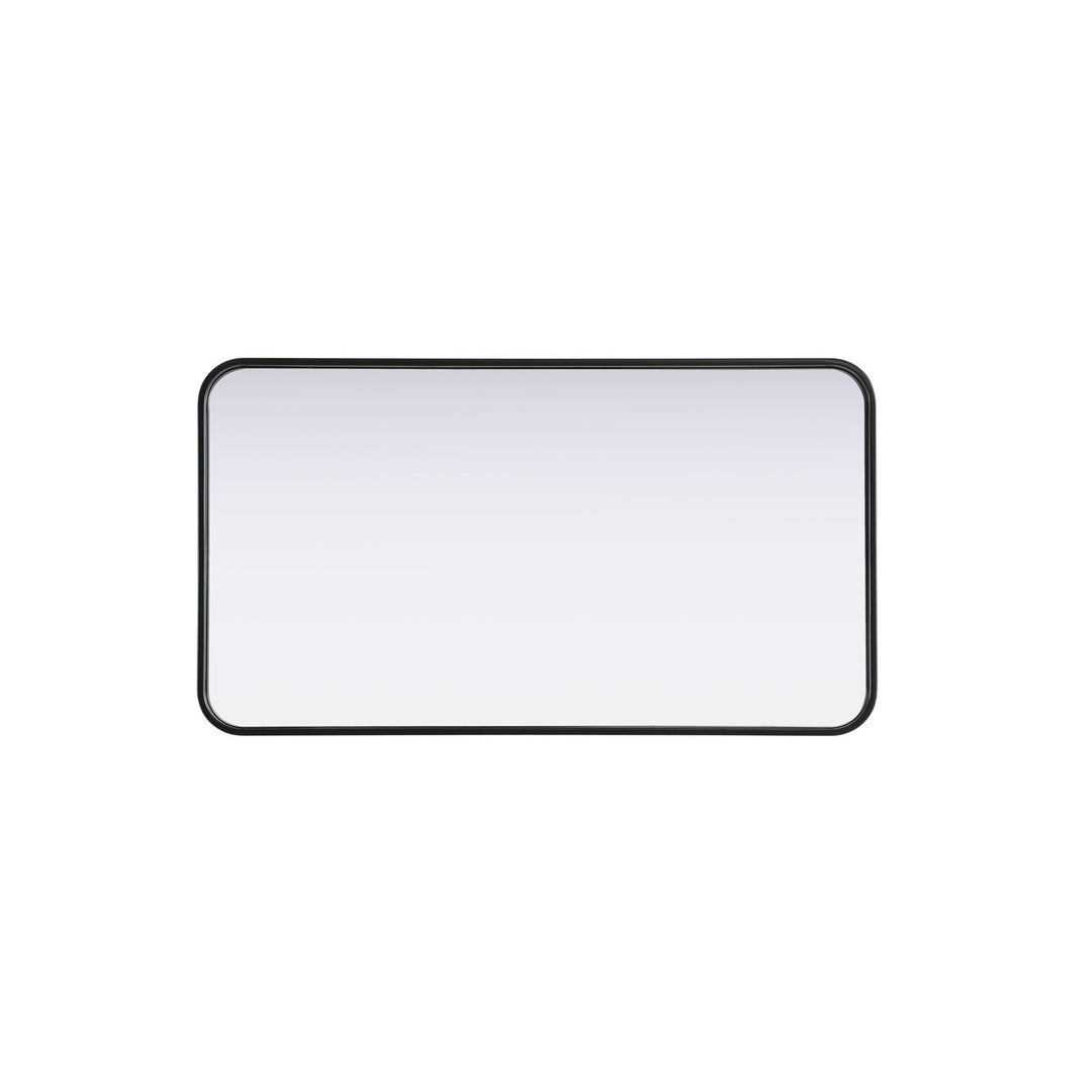 Contour Metal Rectangle Mirror 20X36 In Black