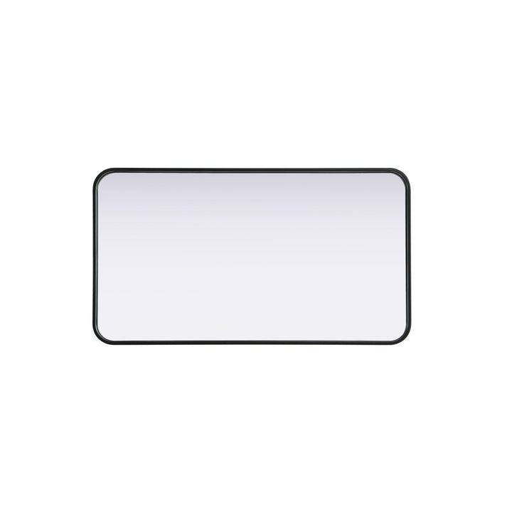 Contour Metal Rectangle Mirror 20X36 In Black