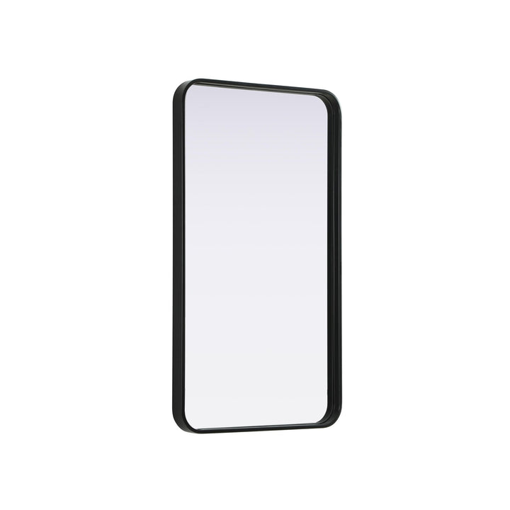 Contour Metal Rectangle Mirror 20X36 In Black