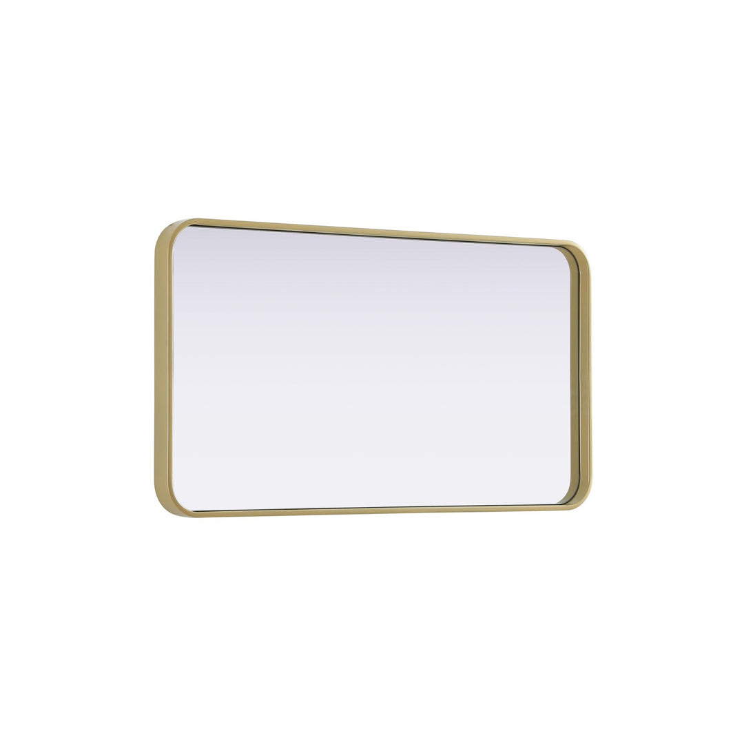 Contour Metal Rectangle Mirror 20X36 In Brass