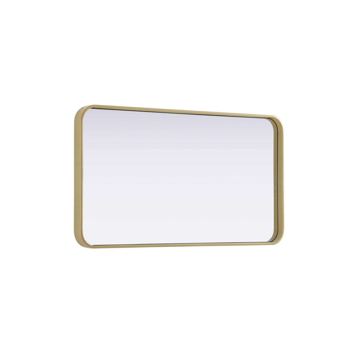 Contour Metal Rectangle Mirror 20X36 In Brass