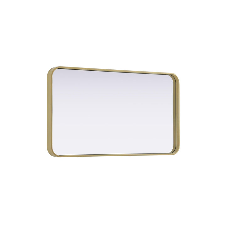 Contour Metal Rectangle Mirror 20X36 In Brass