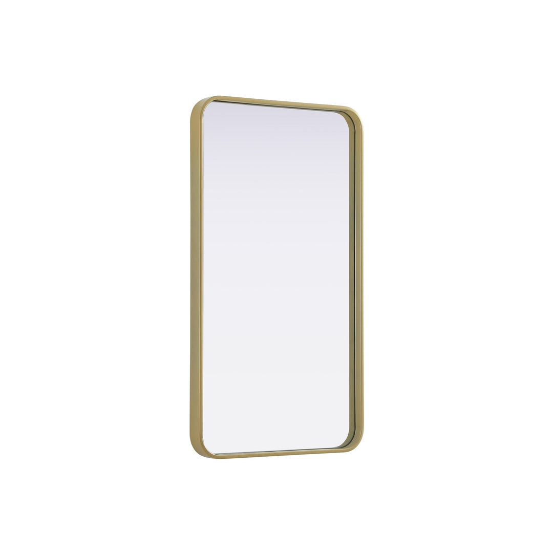 Contour Metal Rectangle Mirror 20X36 In Brass
