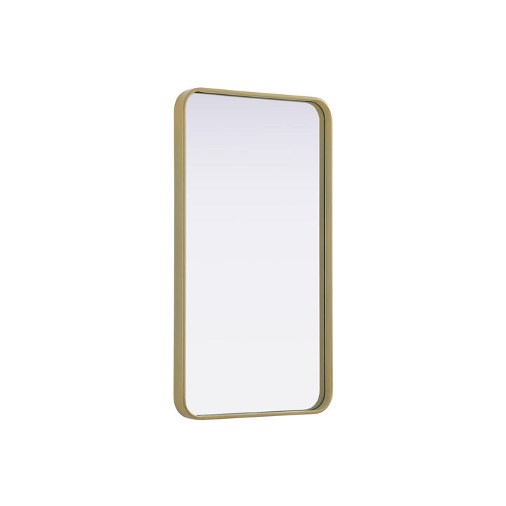 Contour Metal Rectangle Mirror 20X36 In Brass