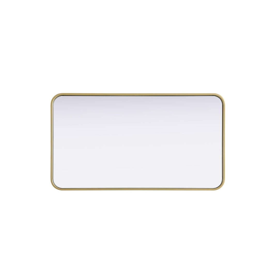 Contour Metal Rectangle Mirror 20X36 In Brass