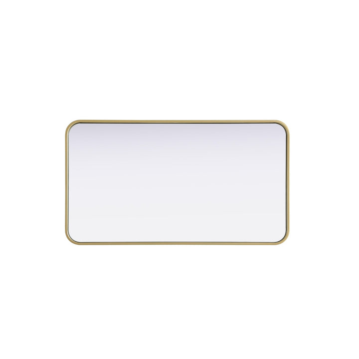 Contour Metal Rectangle Mirror 20X36 In Brass