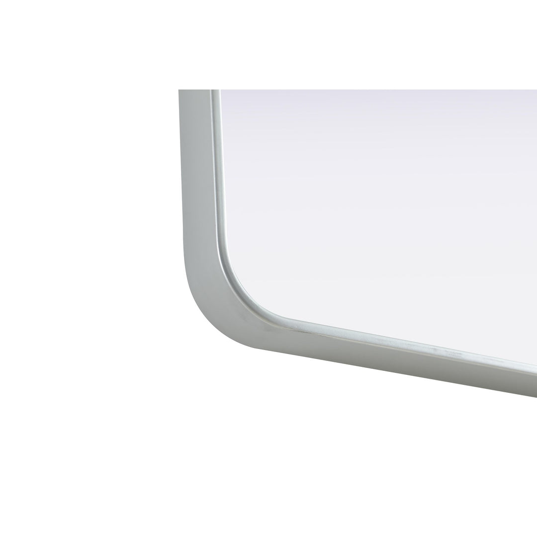 Contour Metal Rectangle Mirror 20X36 In Silver