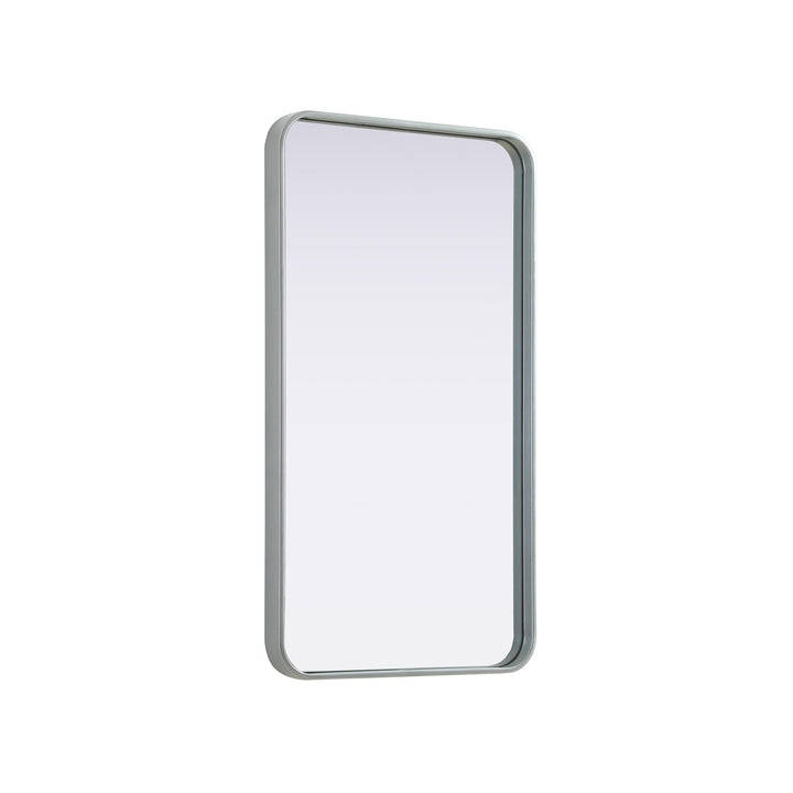 Contour Metal Rectangle Mirror 20X36 In Silver