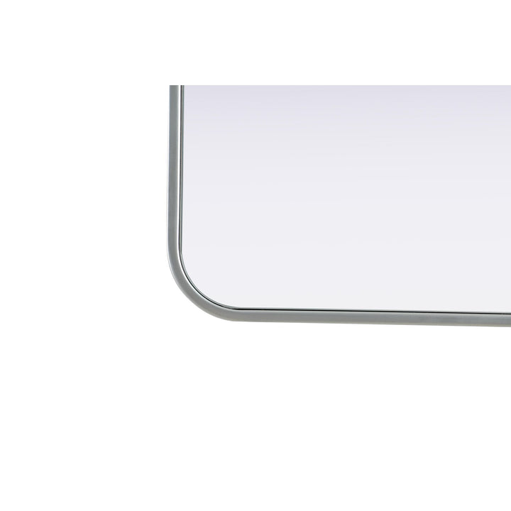 Contour Metal Rectangle Mirror 20X36 In Silver