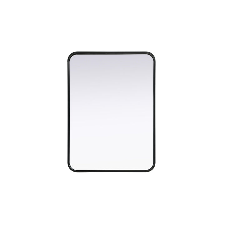 Contour Metal Rectangle Mirror 22X30 In Black by Elegant Decor