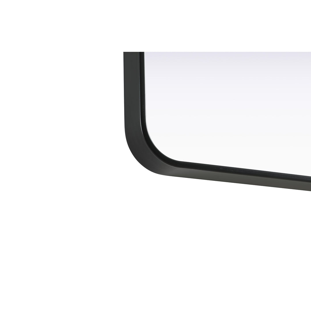 Contour Metal Rectangle Mirror 22X30 In Black