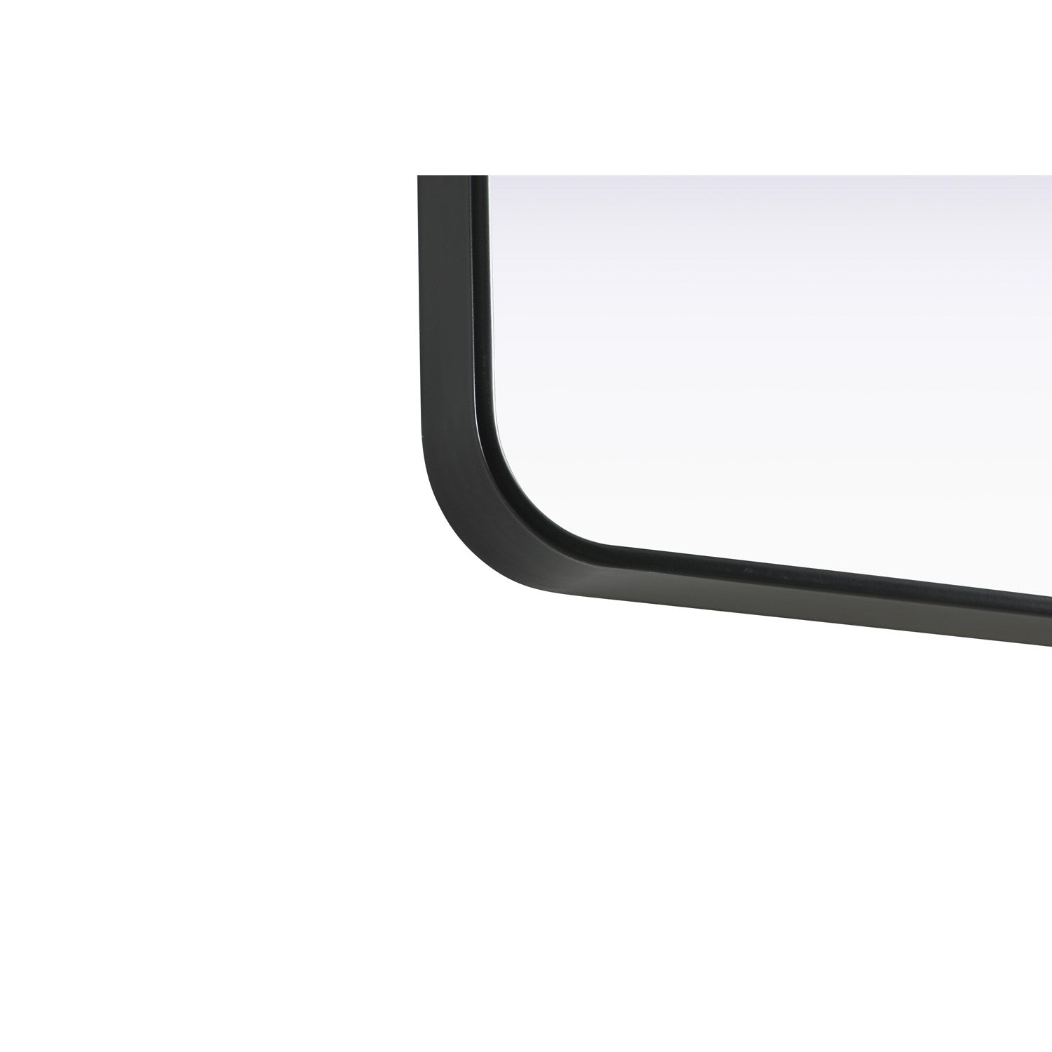Contour Metal Rectangle Mirror 22X30 In Black