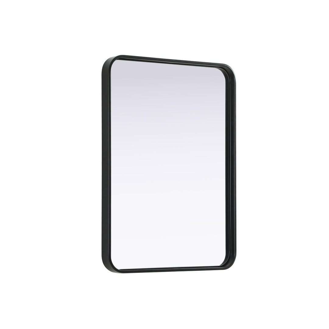Contour Metal Rectangle Mirror 22X30 In Black