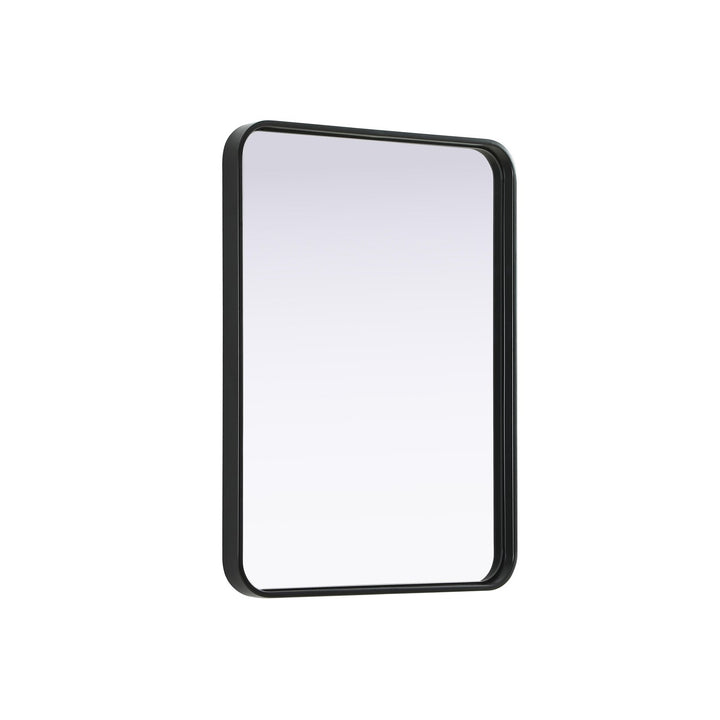 Contour Metal Rectangle Mirror 22X30 In Black