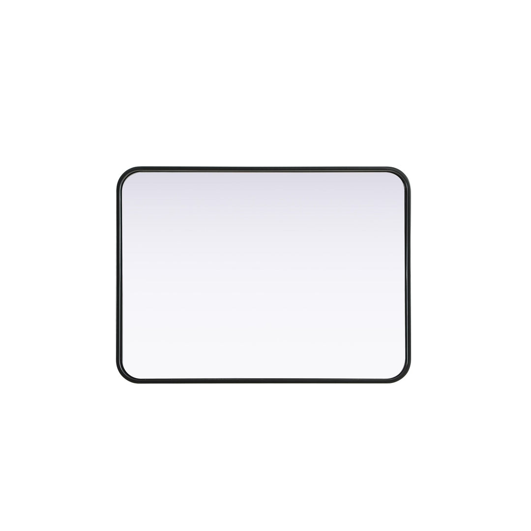 Contour Metal Rectangle Mirror 22X30 In Black
