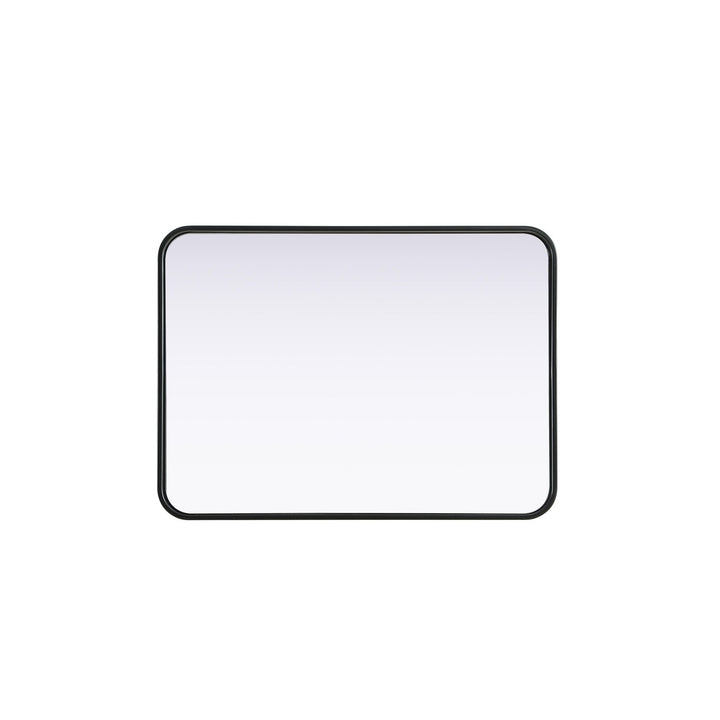 Contour Metal Rectangle Mirror 22X30 In Black