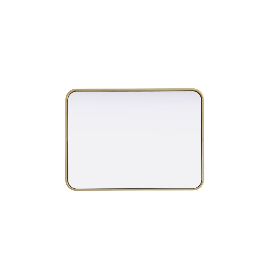 Contour Metal Rectangle Mirror 22X30 In Brass