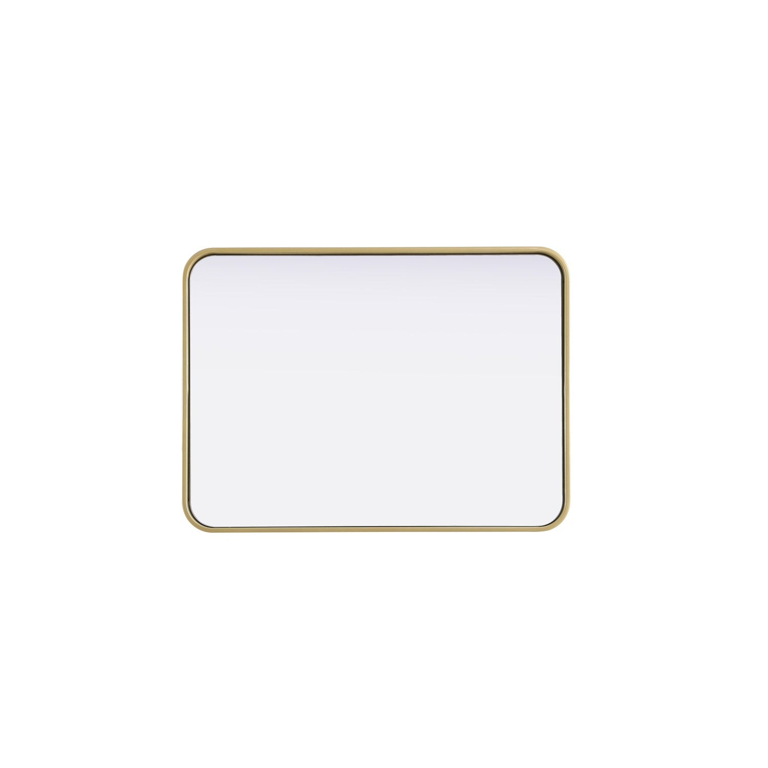 Contour Metal Rectangle Mirror 22X30 In Brass