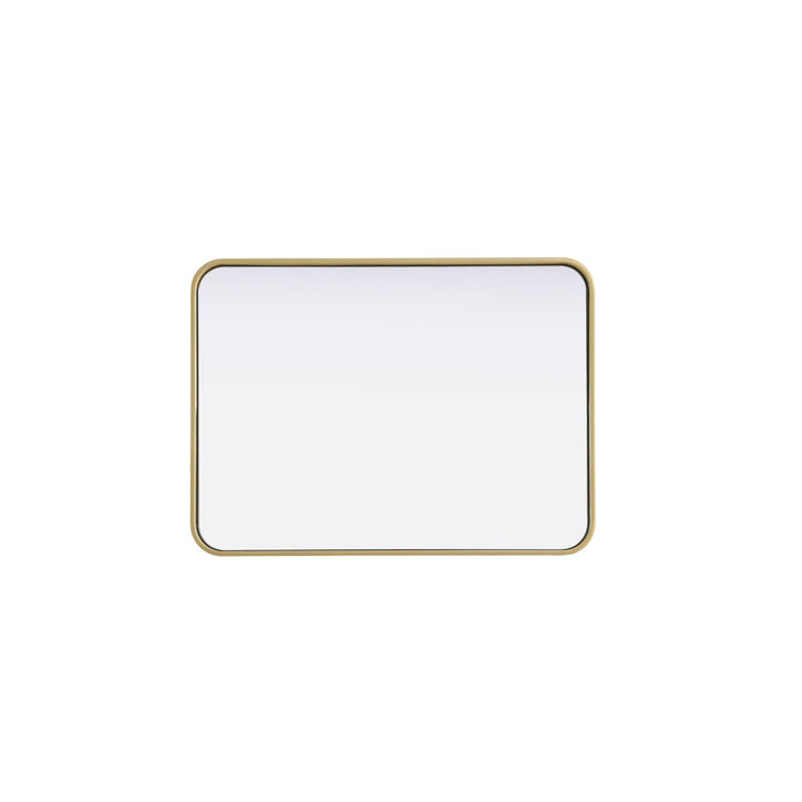 Contour Metal Rectangle Mirror 22X30 In Brass