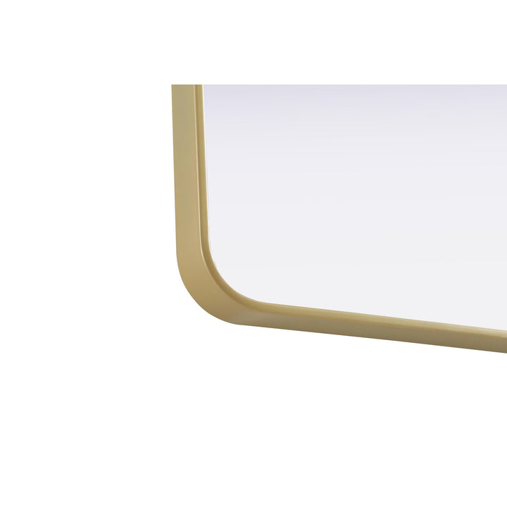 Contour Metal Rectangle Mirror 22X30 In Brass