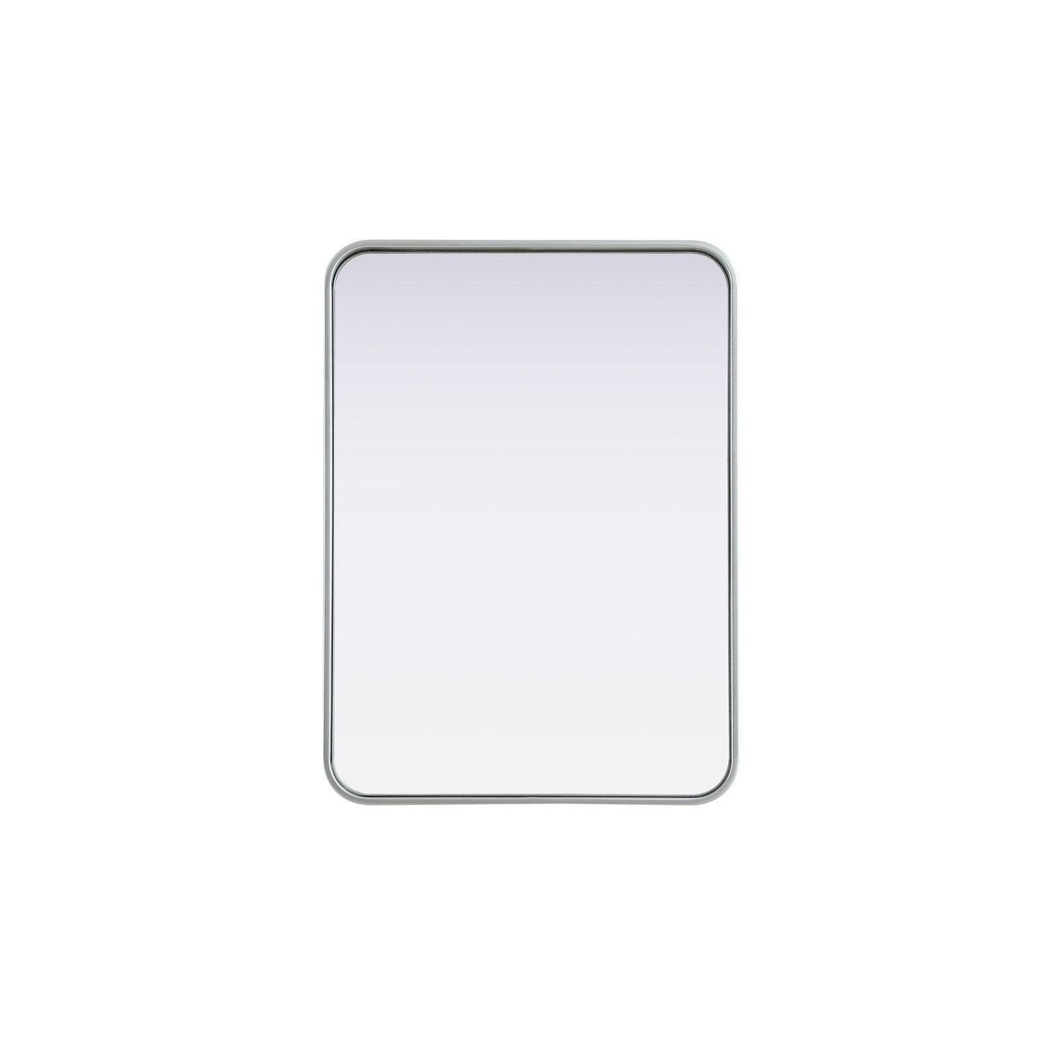 Contour Metal Rectangle Mirror 22X30 In Silver by Elegant Decor