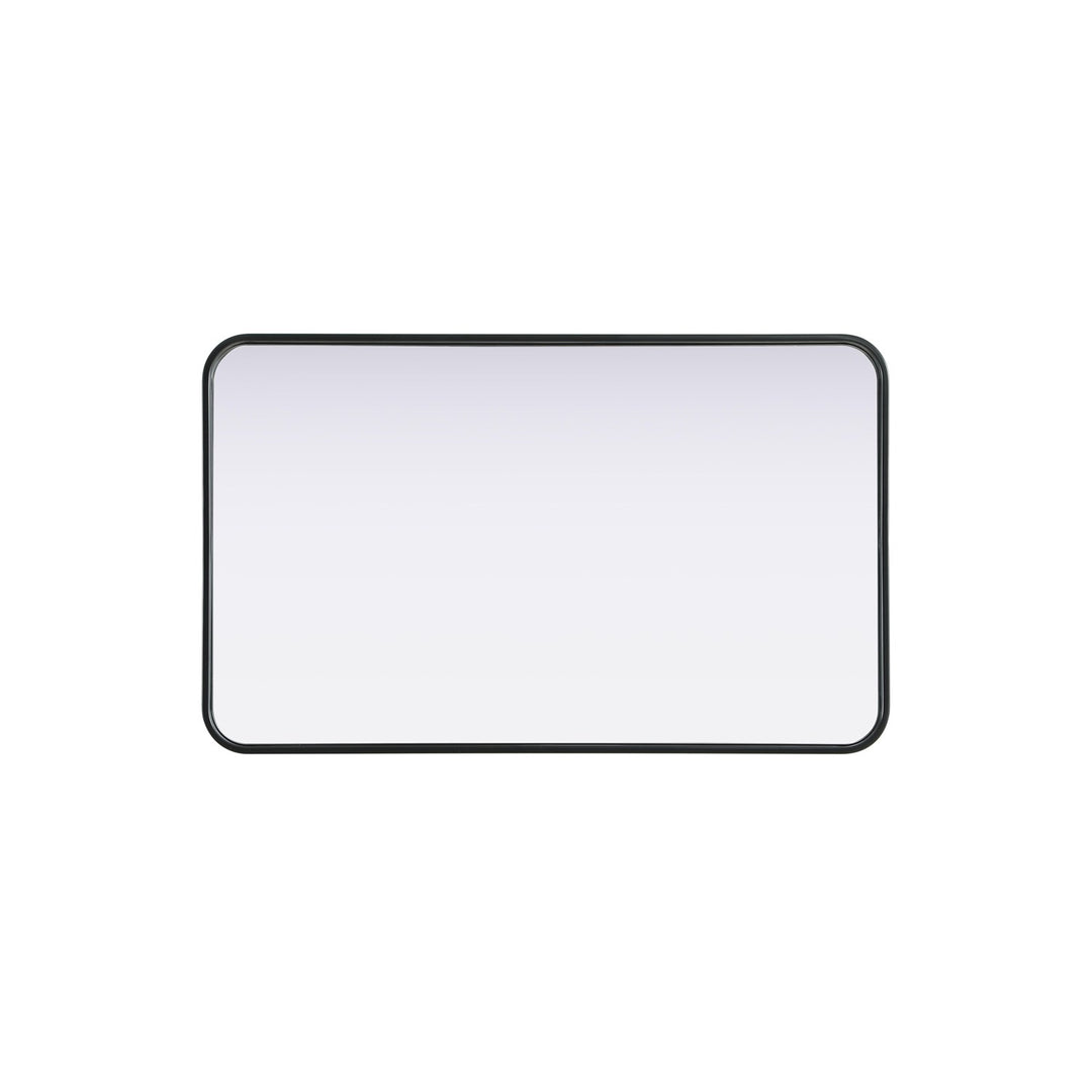 Contour Metal Rectangle Mirror 22X36 In Black