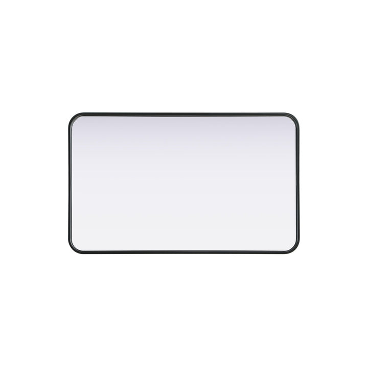 Contour Metal Rectangle Mirror 22X36 In Black