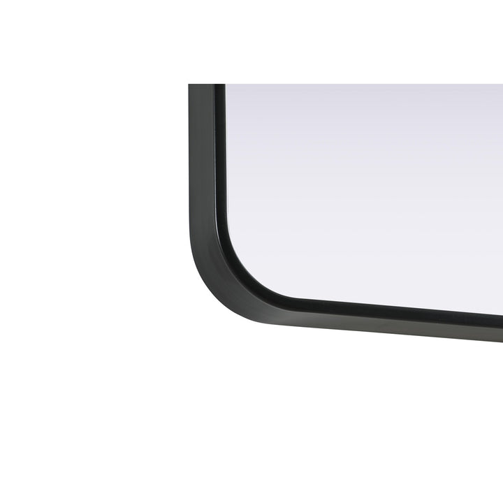 Contour Metal Rectangle Mirror 22X36 In Black