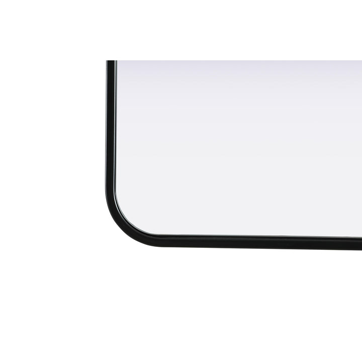 Contour Metal Rectangle Mirror 22X36 In Black