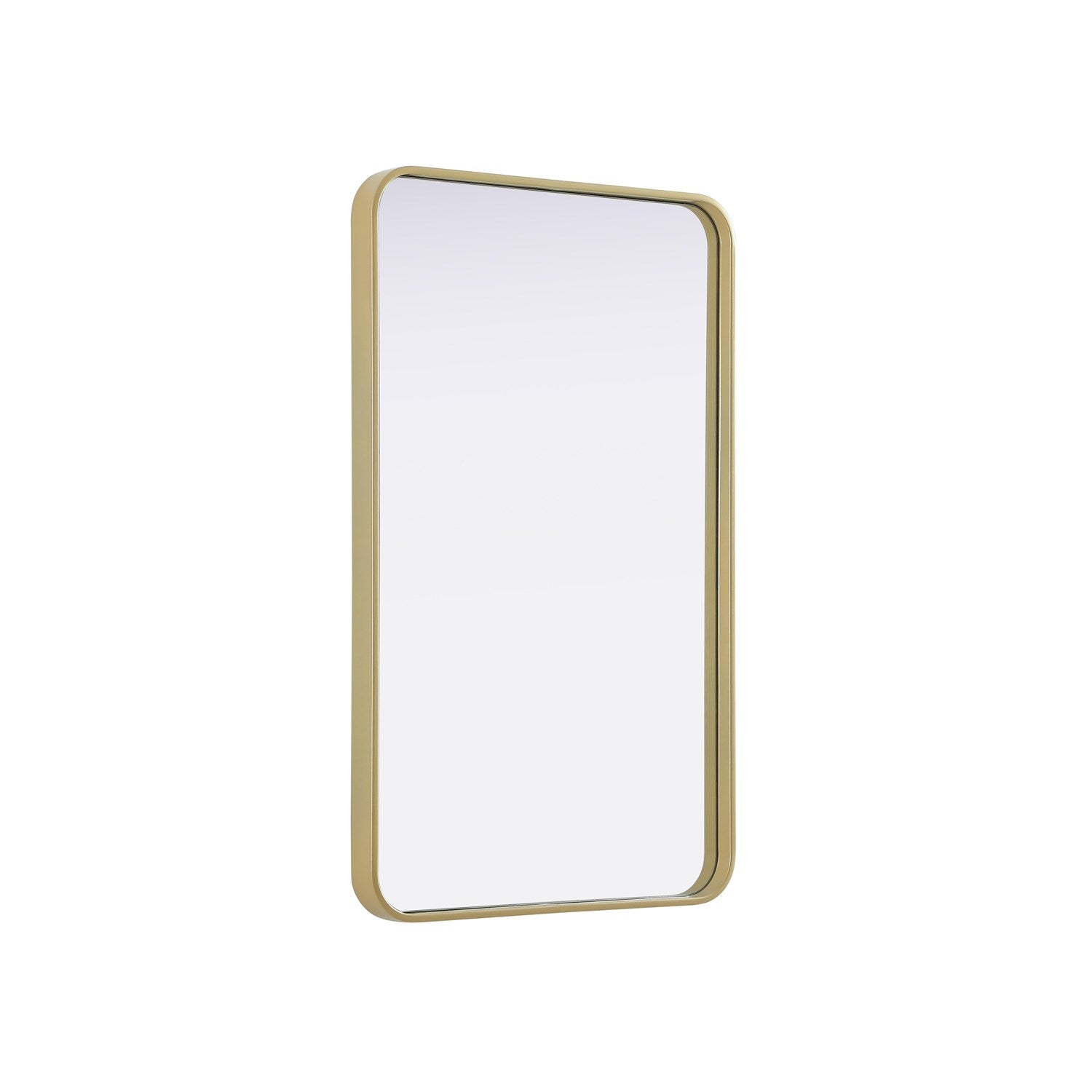 Contour Metal Rectangle Mirror 22X36 In Brass