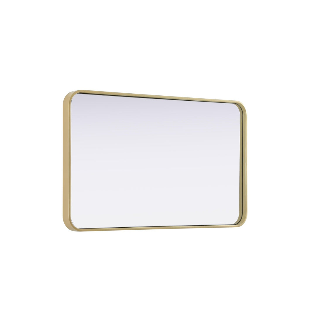 Contour Metal Rectangle Mirror 22X36 In Brass