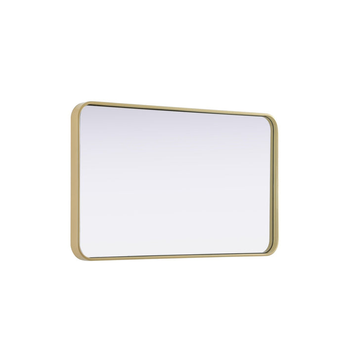 Contour Metal Rectangle Mirror 22X36 In Brass