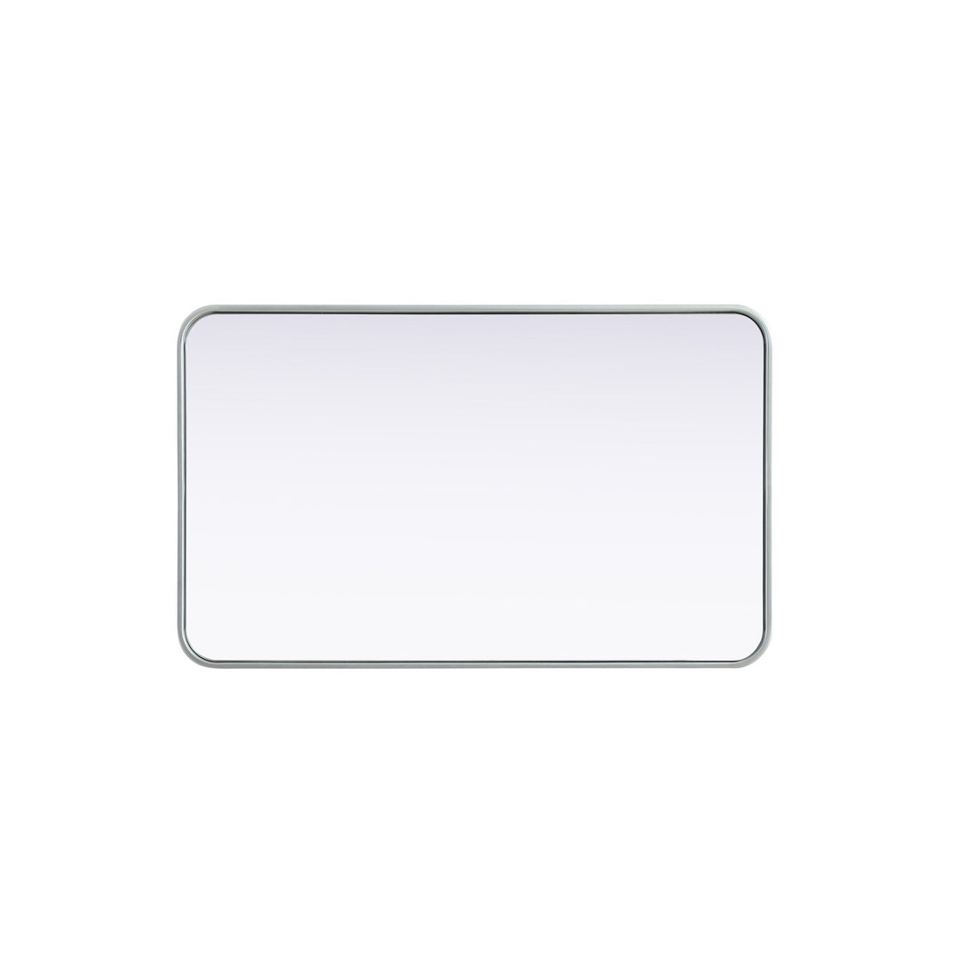 Contour Metal Rectangle Mirror 22X36 In Silver