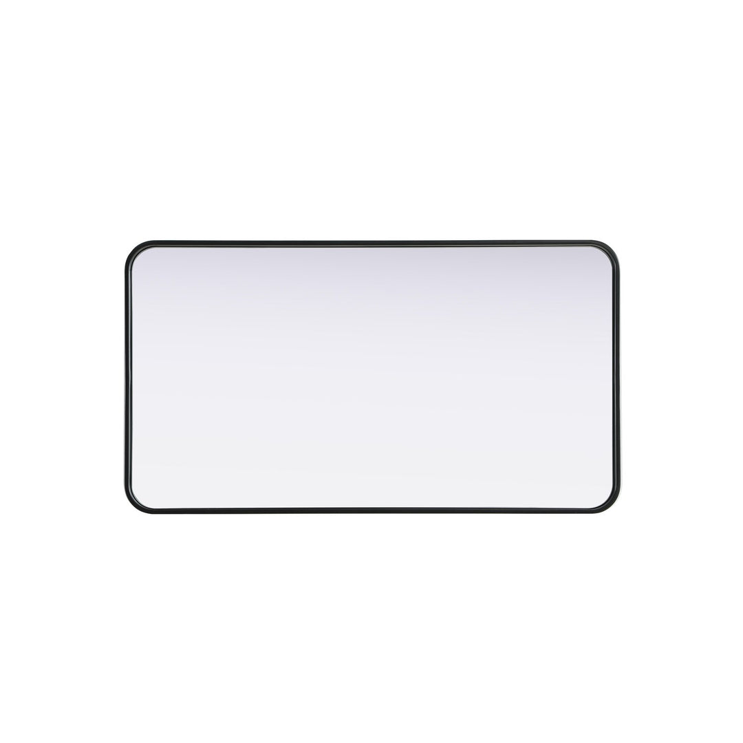 Contour Metal Rectangle Mirror 22X40 In Black