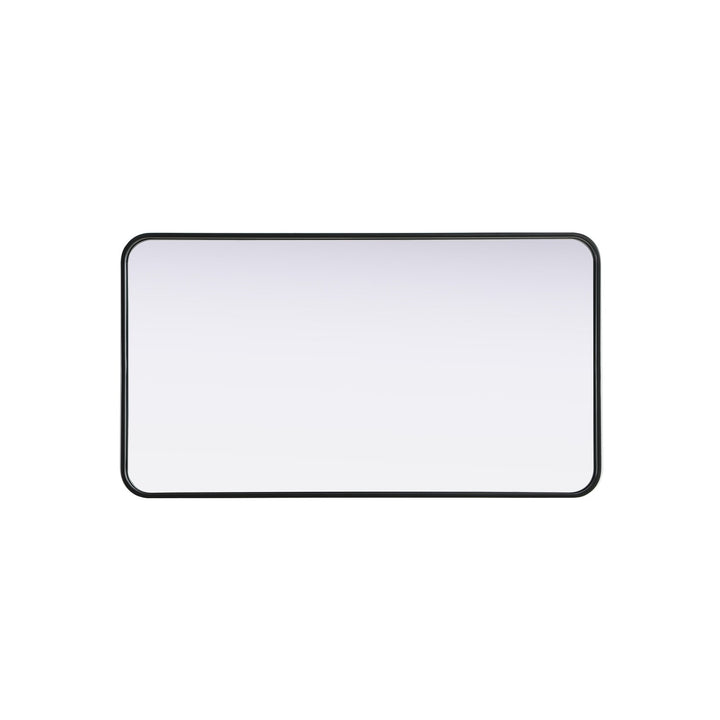 Contour Metal Rectangle Mirror 22X40 In Black