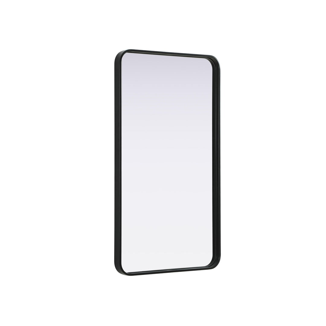 Contour Metal Rectangle Mirror 22X40 In Black