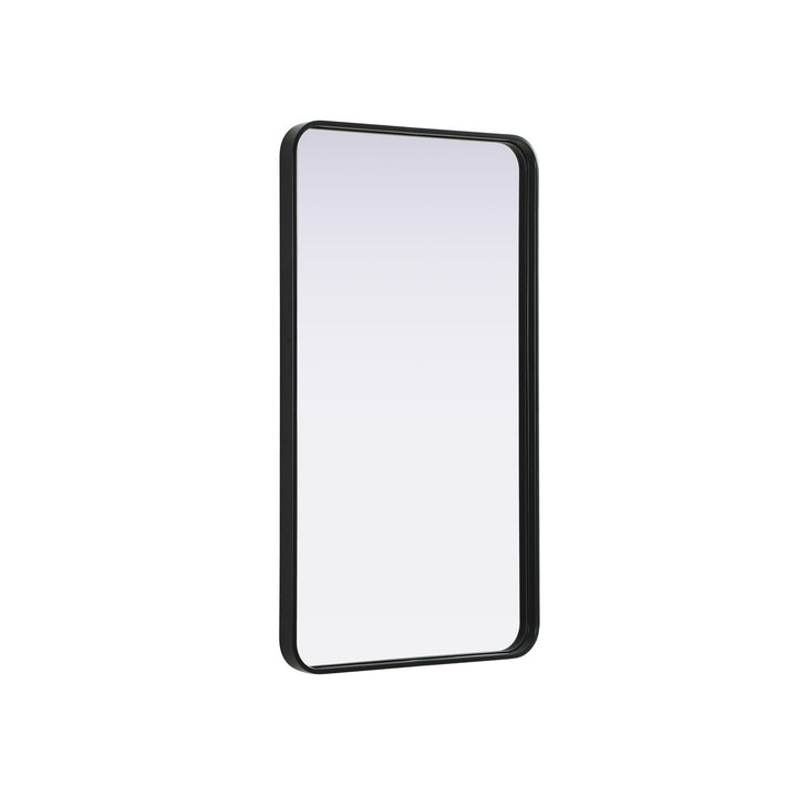 Contour Metal Rectangle Mirror 22X40 In Black