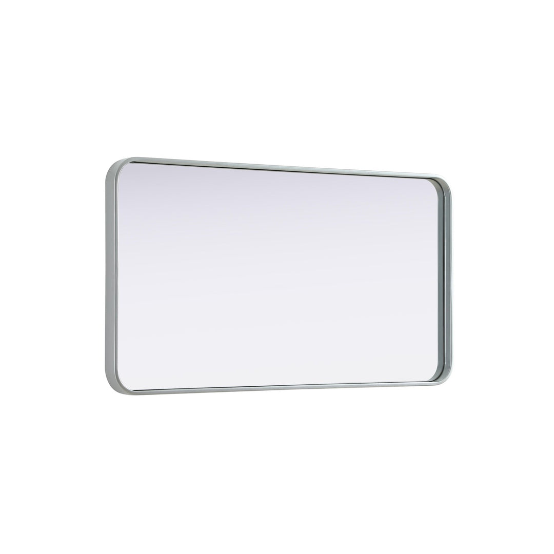 Contour Metal Rectangle Mirror 22X40 In Silver