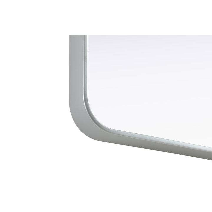 Contour Metal Rectangle Mirror 22X40 In Silver