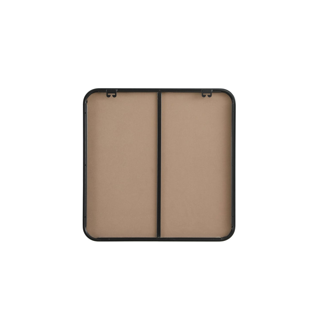 Contour Metal Square Mirror 24X24 In Black
