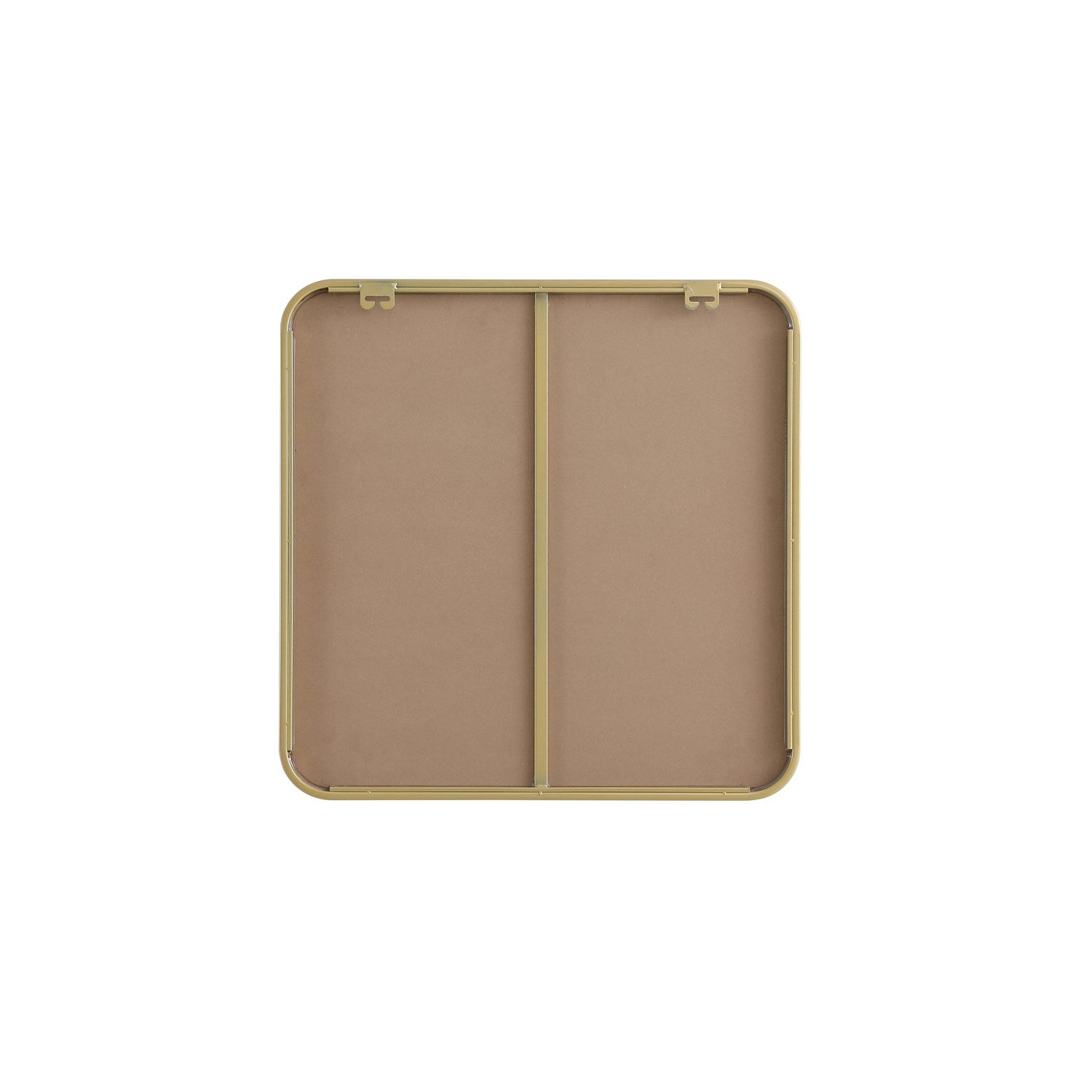 Contour Metal Square Mirror 24X24 In Brass