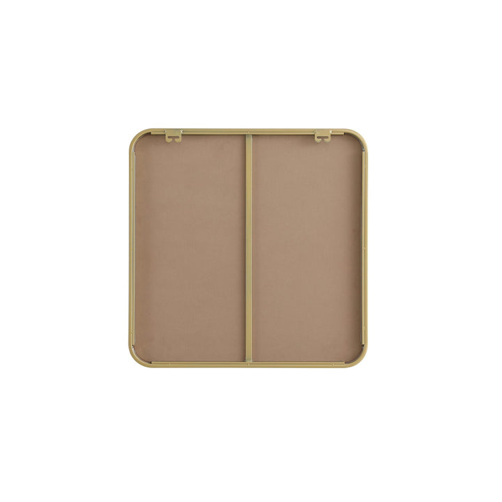 Contour Metal Square Mirror 24X24 In Brass