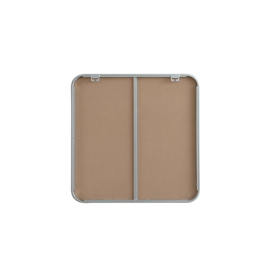 Contour Metal Square Mirror 24X24 In Silver