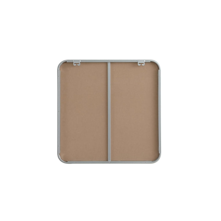 Contour Metal Square Mirror 24X24 In Silver