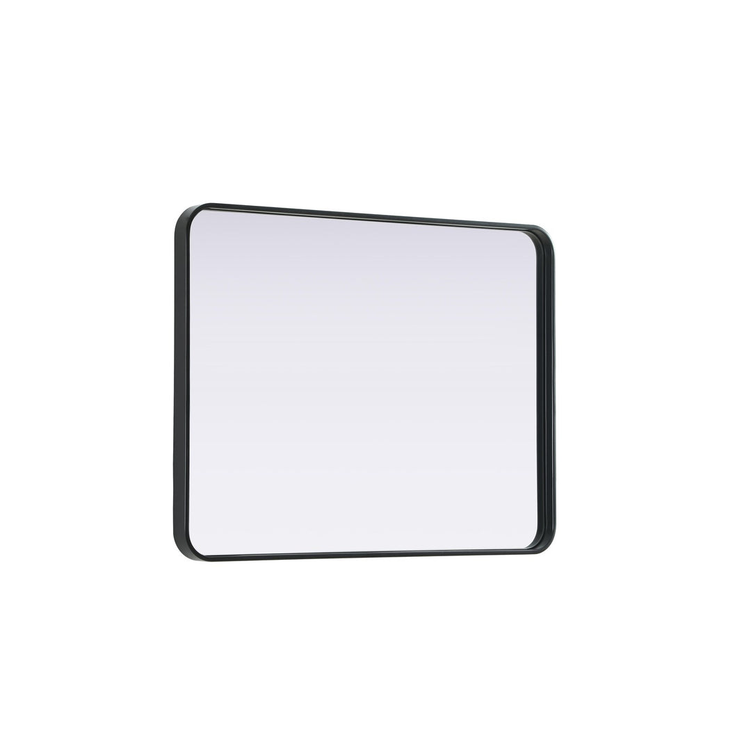 Contour Metal Rectangle Mirror 24X32 In Black