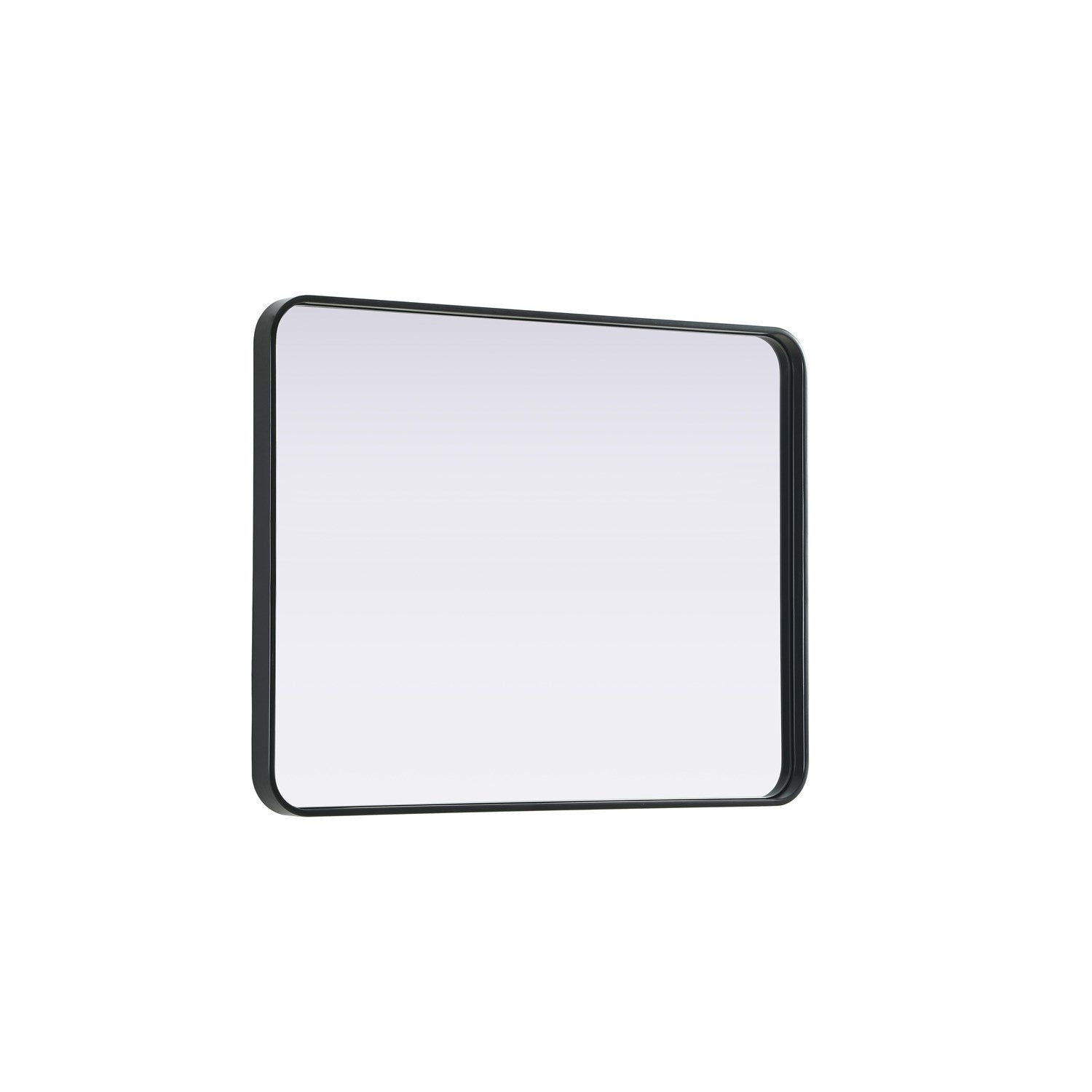 Contour Metal Rectangle Mirror 24X32 In Black