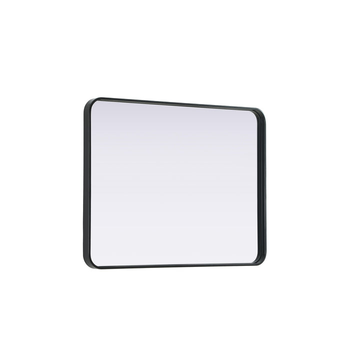 Contour Metal Rectangle Mirror 24X32 In Black
