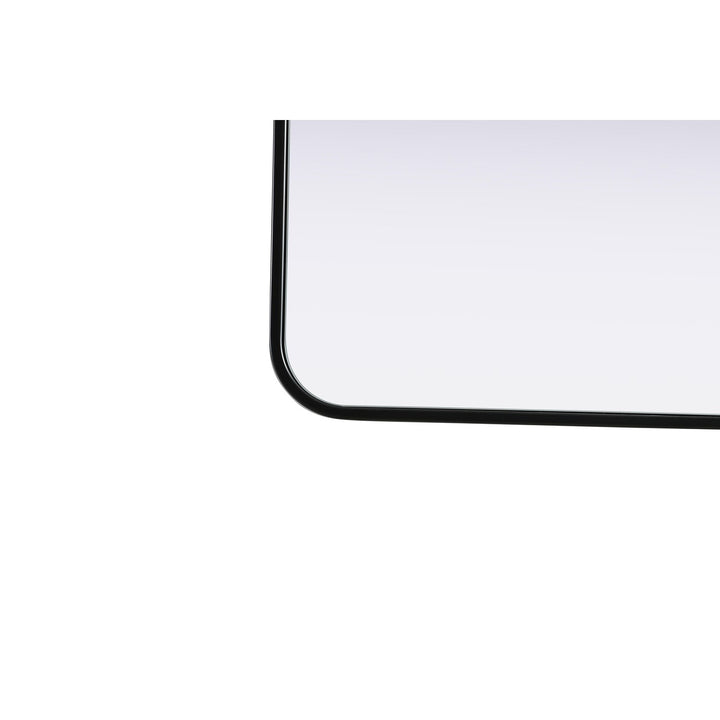 Contour Metal Rectangle Mirror 24X32 In Black